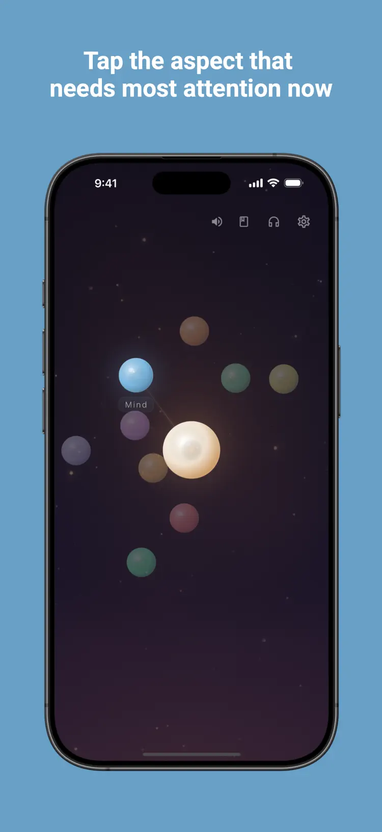 Tap the life aspect that needs the most attention right now.